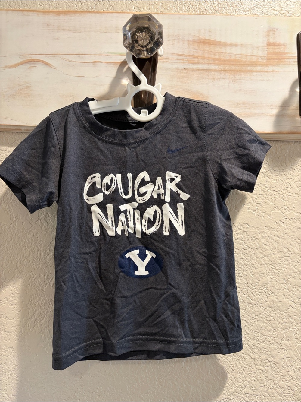 Nike Navy Blue Kids "Cougar Nation" BYU Graphic Tee